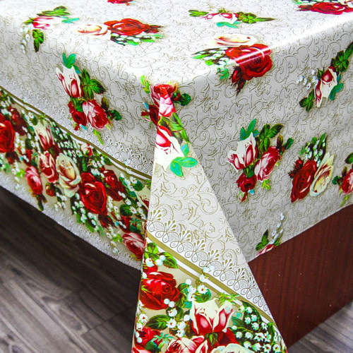 Клейонка 1,37*25м рулон ПВХ на нетканій основі 8691A Gold 