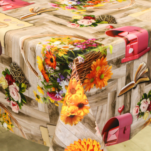 Клеенка 1,40*20м рулон фотопечать 3-х шаровая 288A