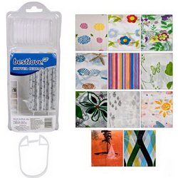 Штора D11018 в ванную 178х183см 31846 в пластмассовой упаковке