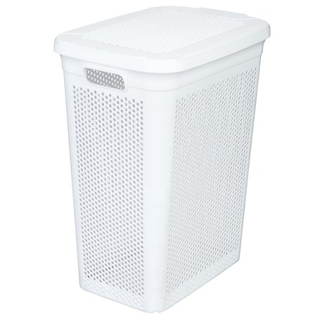 Корзина для белья TP-838 SOLARO с боковым открытием 29х41,5х51см белый