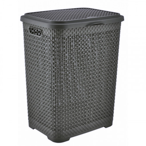 Корзина для білизни 2131 01 Pearl 55л антрацит 415x350x550