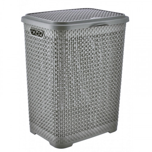 Корзина для білизни 2131 01 Pearl 55л сірий 415x350x550