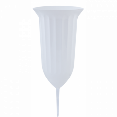 Ваза для квітів Флора зі штирем d16 білий