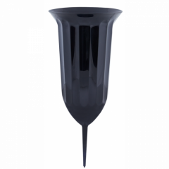 Ваза для квітів Флора зі штирем d16 чорний