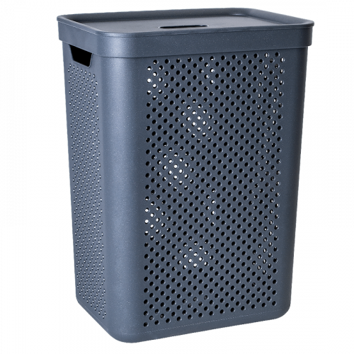 Корзина для білизни Simple 45л пряма 45938 граніт