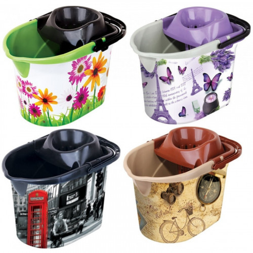 Відро під швабру з насадкою 381 малюнок 13л