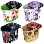 Відро під швабру з насадкою 381 малюнок 13л