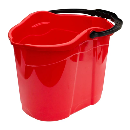 Ведро под швабру 14л овал ПГ-1088 красный