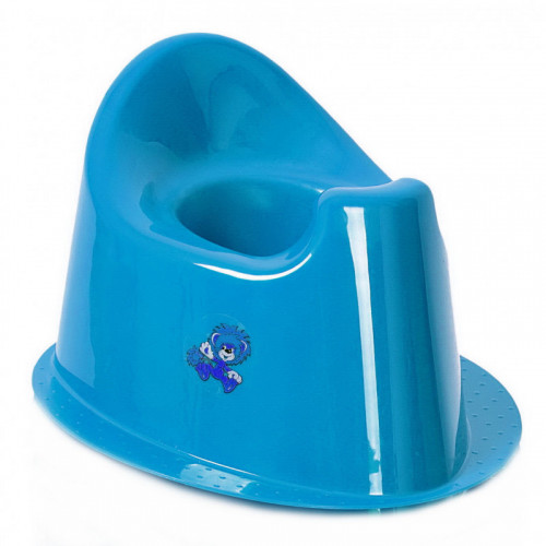 Горщик дитячий Польща овал з обідком блакитний