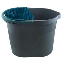 Ведро под швабру с насадкой 14л М металлик