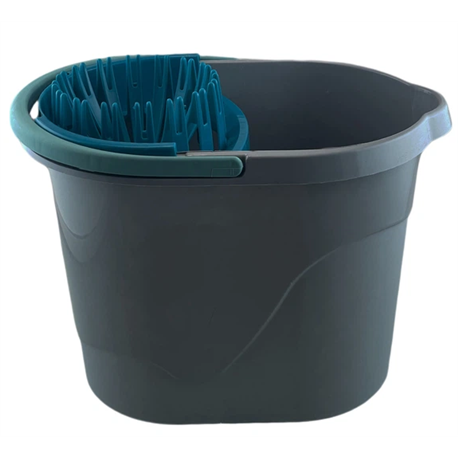 Ведро под швабру с насадкой 14л М металлик