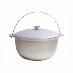 Казан алюмінієвий туристичний 40л з кришкою та дужкою D1140