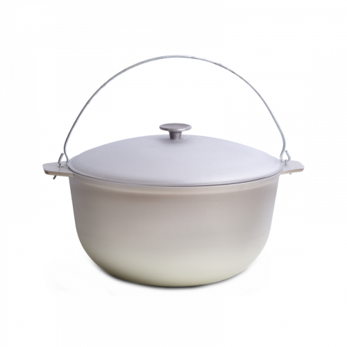 Казан алюмінієвий туристичний 40л з кришкою та дужкою D1140