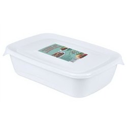 Контейнер для холодца 1,0л прямоугольный ПБ-284 22,5х15х5,5см белый