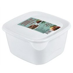 Контейнер для холодцю 1,2л квадратний ПБ-277 15х15х8см білий