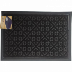 Килимок з кантом однотонний 45x75 прямокутний чорний