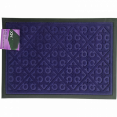 Килимок з кантом однотонний 45x75 прямокутний синій