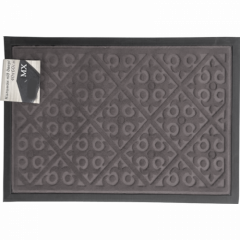 Килимок з кантом однотонний 45x75 прямокутний сірий