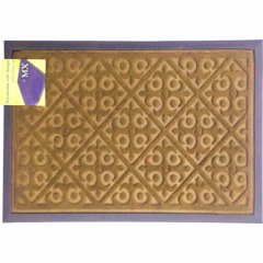 Килимок з кантом однотонний 40х60 прямокутний бежевий