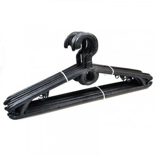 Вішалка плечики Х чорні з поворотним гачком