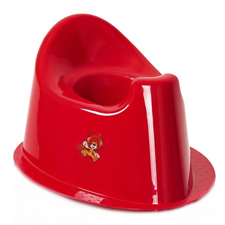 Горщик дитячий Польща овал з обідком червоний