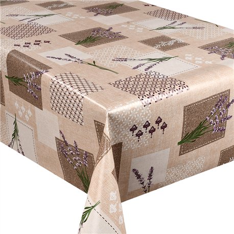 Клейонка 1,40*20м рулон Dekorama 135A бежевий клітина