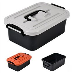 Бокс контейнер 3,8л цветной ПБ-966 с ручкой без вкладыша