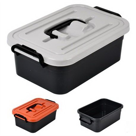 Бокс контейнер 3,8л цветной ПБ-966 с ручкой без вкладыша