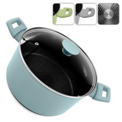 Кастрюля 10372-24 литая мрамор Megastone 24х11см