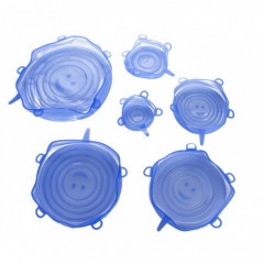 Кришечки силіконові 06SL набір 6шт круглі 2