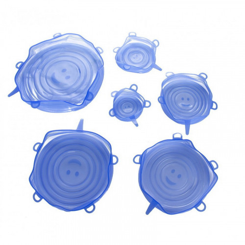Кришечки силіконові 06SL набір 6шт круглі
