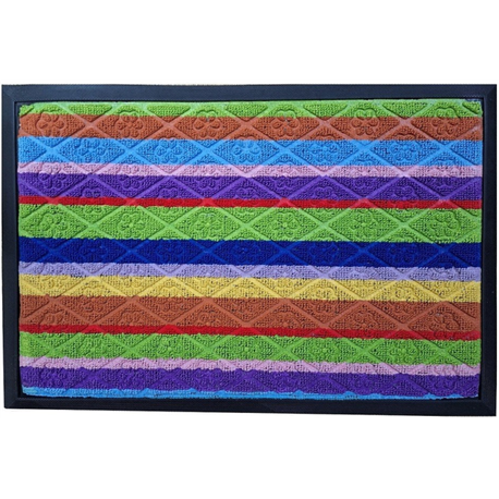 Килимок з обідком 60х90 прямокутний різнокольоровий