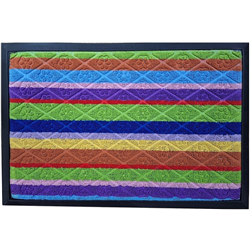 Коврик с ободком 40х60 прямоугольный разноцветный