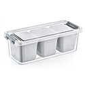 Бокс 02 1065 с контейнерами 3 ячейки 1,8л