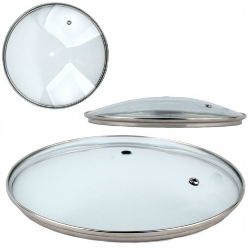 Кришка для сковорідки 30GL скло 30см з ручкою