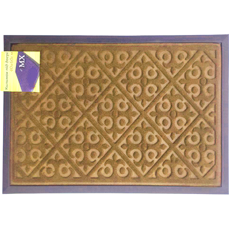 Коврик с кантом однотонный 60х90 прямоугольный бежевый