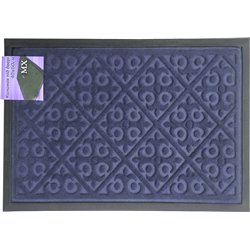 Коврик с кантом однотонный 60х90 прямоугольный сизый