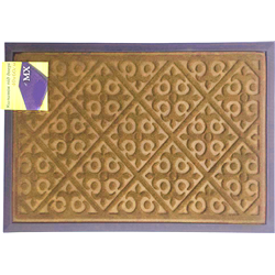 Коврик с кантом однотонный 40х60 прямоугольный бежевый