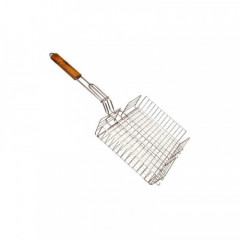 Решітка для барбекю 1839K з бортиком 30х24х4 ручка знімна