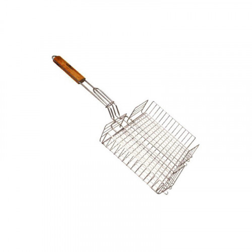 Решітка для барбекю 1839K з бортиком 30х24х4 ручка знімна