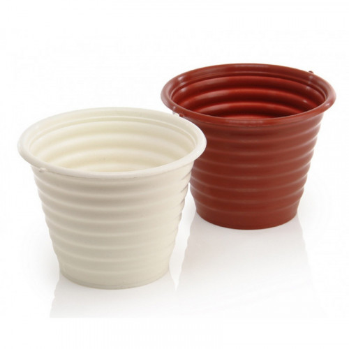 Вазон Ребристий білий