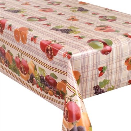 Клейонка 1,40*20м рулон Dekorama 162A фрукти кант гранат