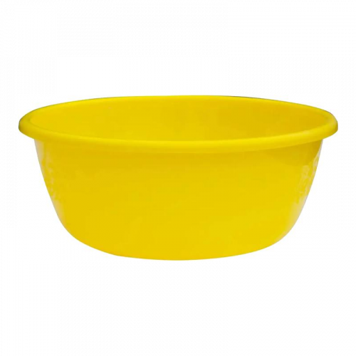 Таз  6л круглий кольоровий МП 28х12см жовтий