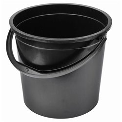 Ведро 10л Х для холодных продуктов с пластиковой ручкой черное