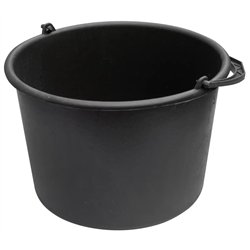 Ведро 16л Х PP/PE с пластиковой ручкой черное