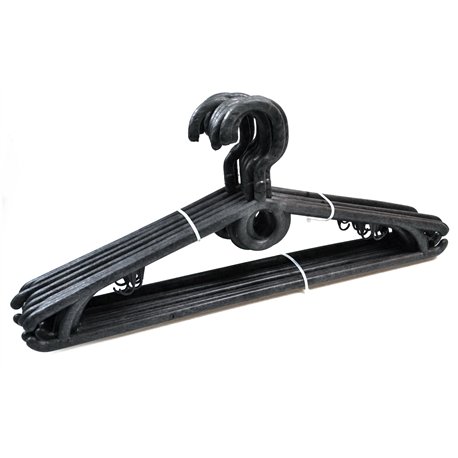 Вішалка плечики Х чорні з поворотним гачком