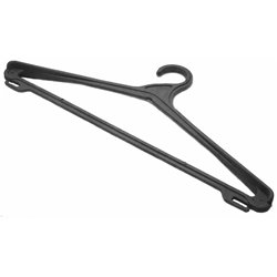 Вешалка плечики Х широкие черные