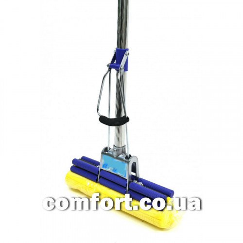 Швабра 2-й віджим 8102-1 косичка синій