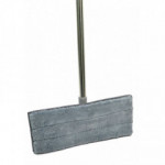 Швабра Натирач махра 3035 платформа силікон липучка хром телескоп сірий