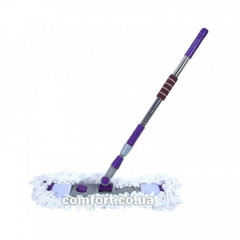 Швабра Натирач петля 5001 білий 55см Преміум хром телескоп